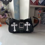 Y2k Gothic Shoulder Bags with crosses photo review