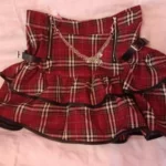 Punk E-girl Red Plaid Skirt photo review