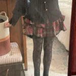 Punk E-girl Red Plaid Skirt photo review