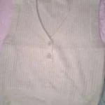 Retro Sleeveless V-neck Vest photo review