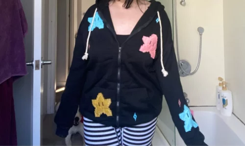 Kawaii Hoodie with Cartoon decor photo review