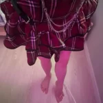 Punk E-girl Red Plaid Skirt photo review