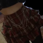 Punk E-girl Red Plaid Skirt photo review