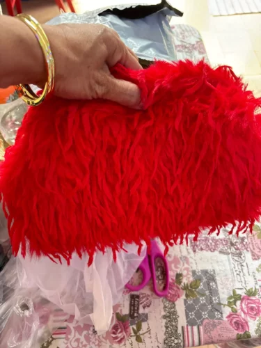 Dopamine-style fluffy bag photo review