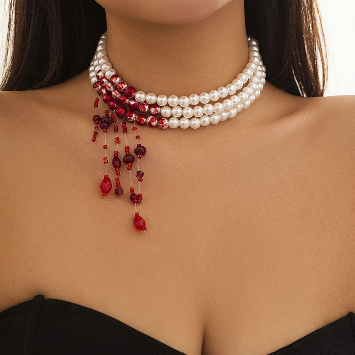 Bloody Vampiric Choker Necklace - 5