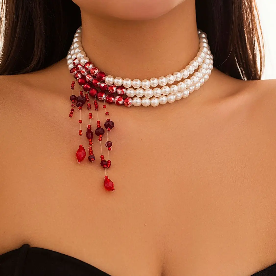 Bloody Vampiric Choker Necklace - 7