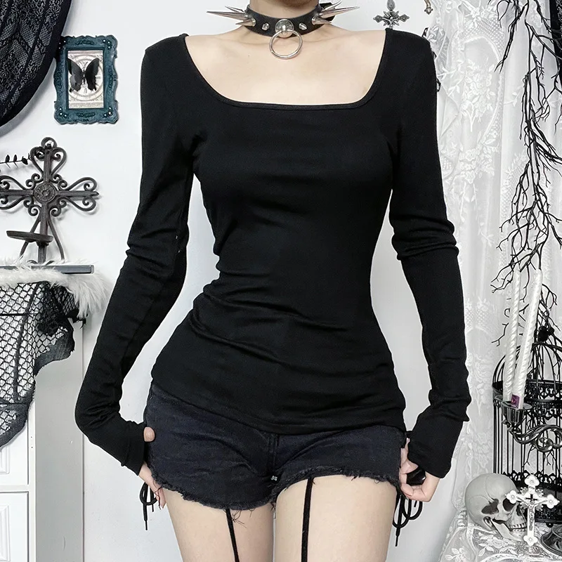 Gothic T-shirt with Lace Cross - 14