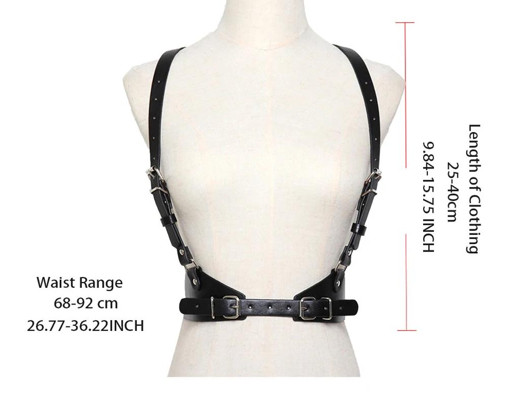 Punk Gothic Leather Harness Belts - 2