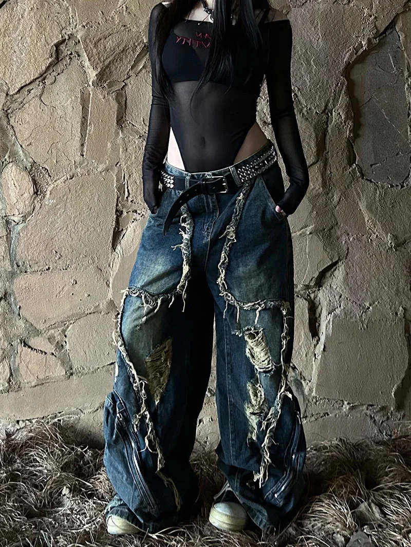 Acubi Grunge Cargo Jeans - 4