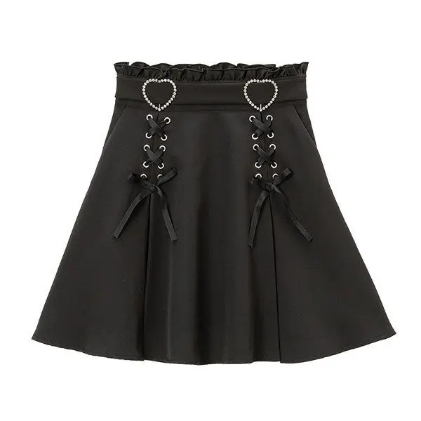 High Waist Skirt with lacing - 1