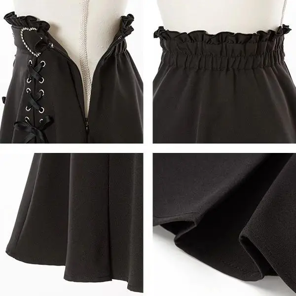 High Waist Skirt with lacing - 6