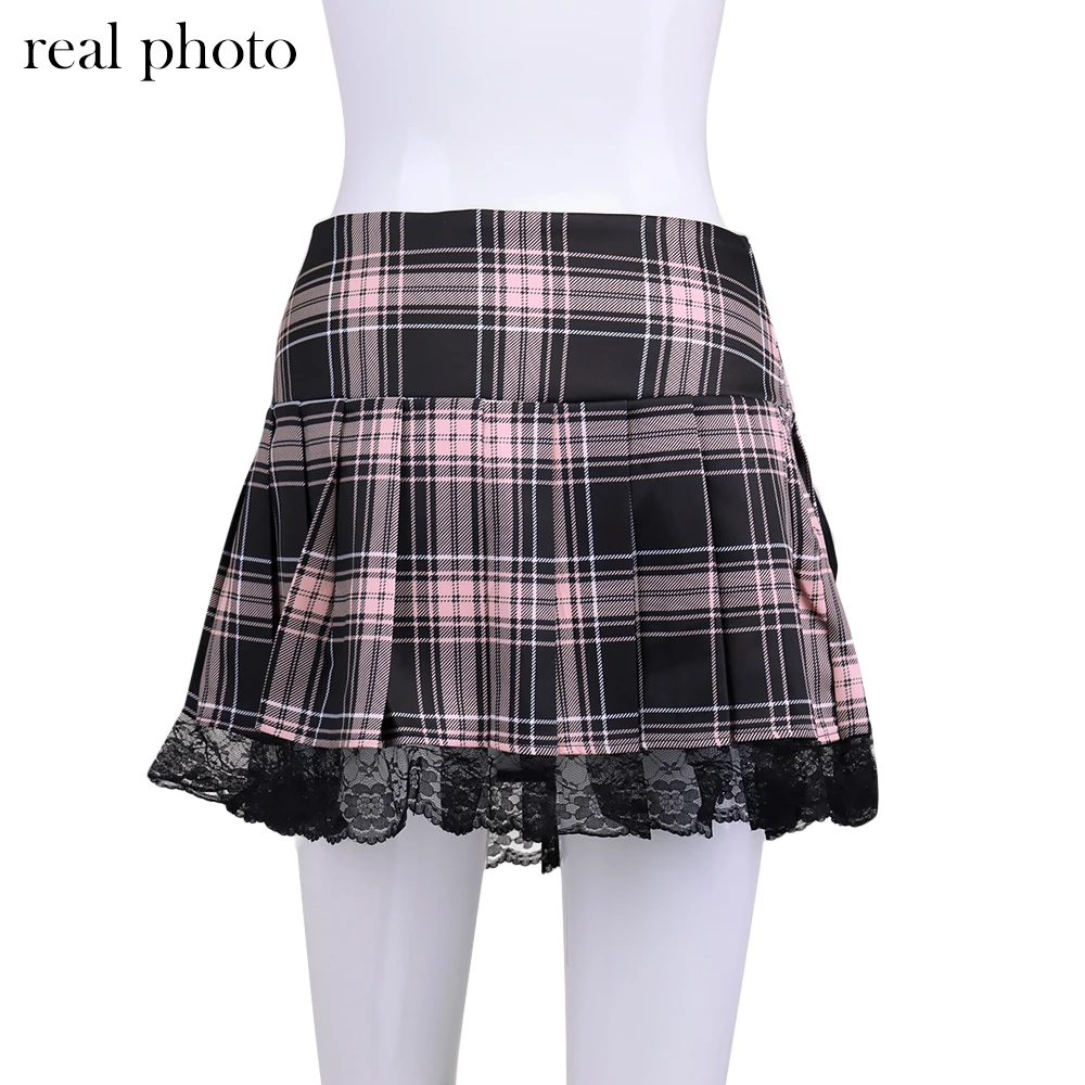 Harajuku Plaid Pleated Skirts - 3