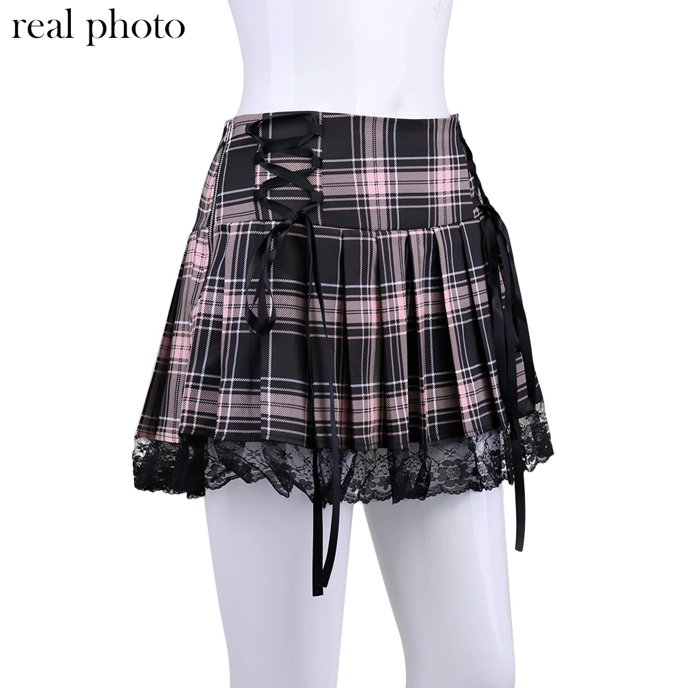 Harajuku Plaid Pleated Skirts - 2