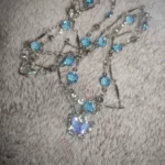 Cute Blue Crystal Butterfly Necklace photo review