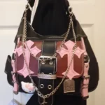 Gothic Punk Hello Kitty Crossbody Bag photo review