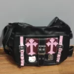 Gothic Punk Hello Kitty Crossbody Bag photo review