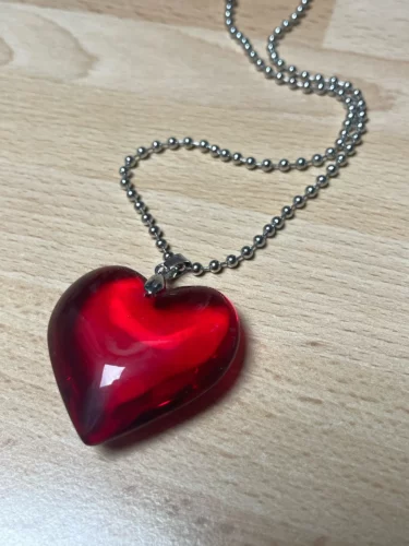 Red Heart Pendant Necklace photo review