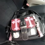 Gothic Punk Hello Kitty Crossbody Bag photo review