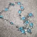 Cute Blue Crystal Butterfly Necklace photo review