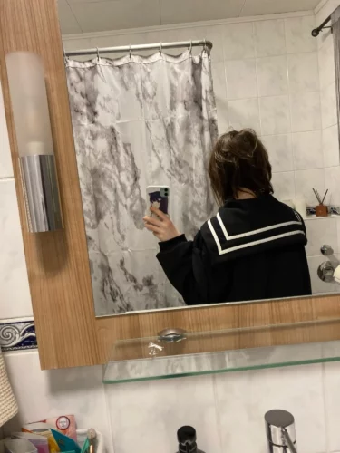 Oversized Hoodie with Sailor Collar photo review