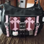 Gothic Punk Hello Kitty Crossbody Bag photo review