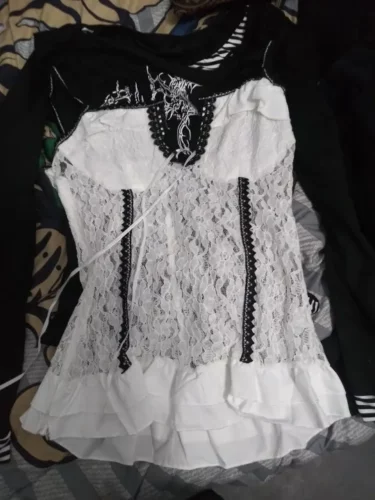 Coquette Aesthetic White Tank Top photo review