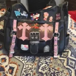 Kawaii Gothic Hello Kitty Pink Cross Bag photo review