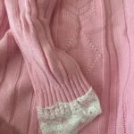 Kawaii Off Shoulder Knit Sweater photo review