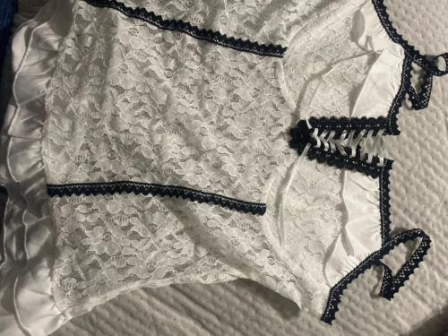 Coquette Aesthetic White Tank Top photo review