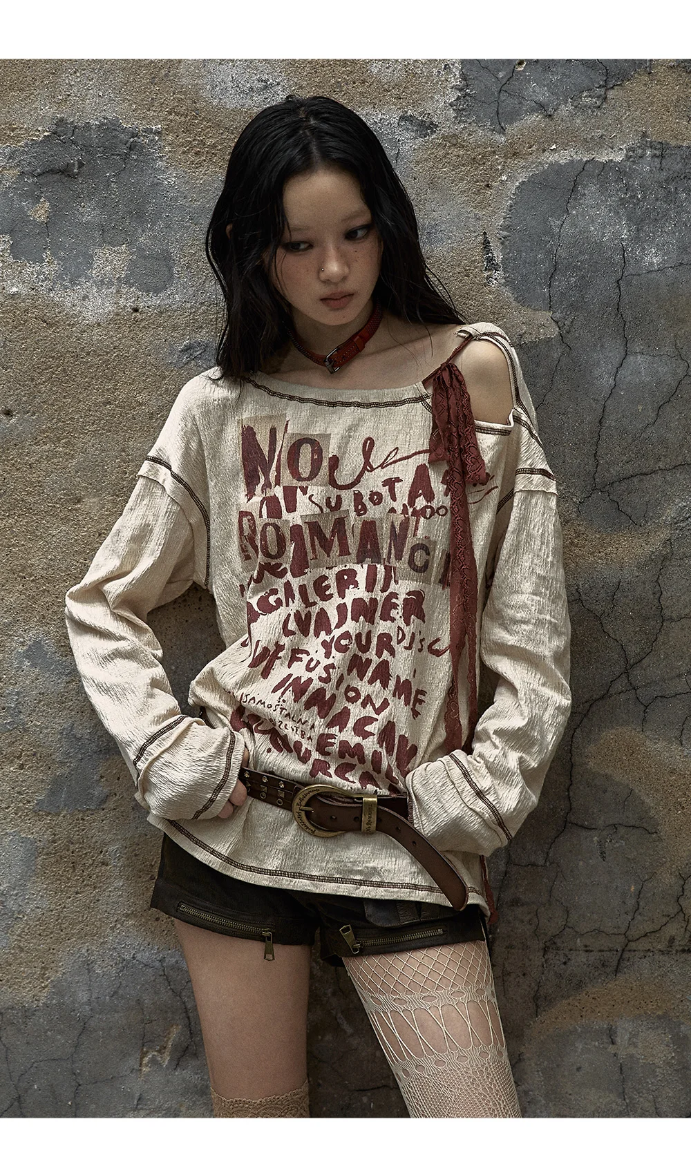 Grunge Streetwear Distressed Graphic T-Shirt - 12