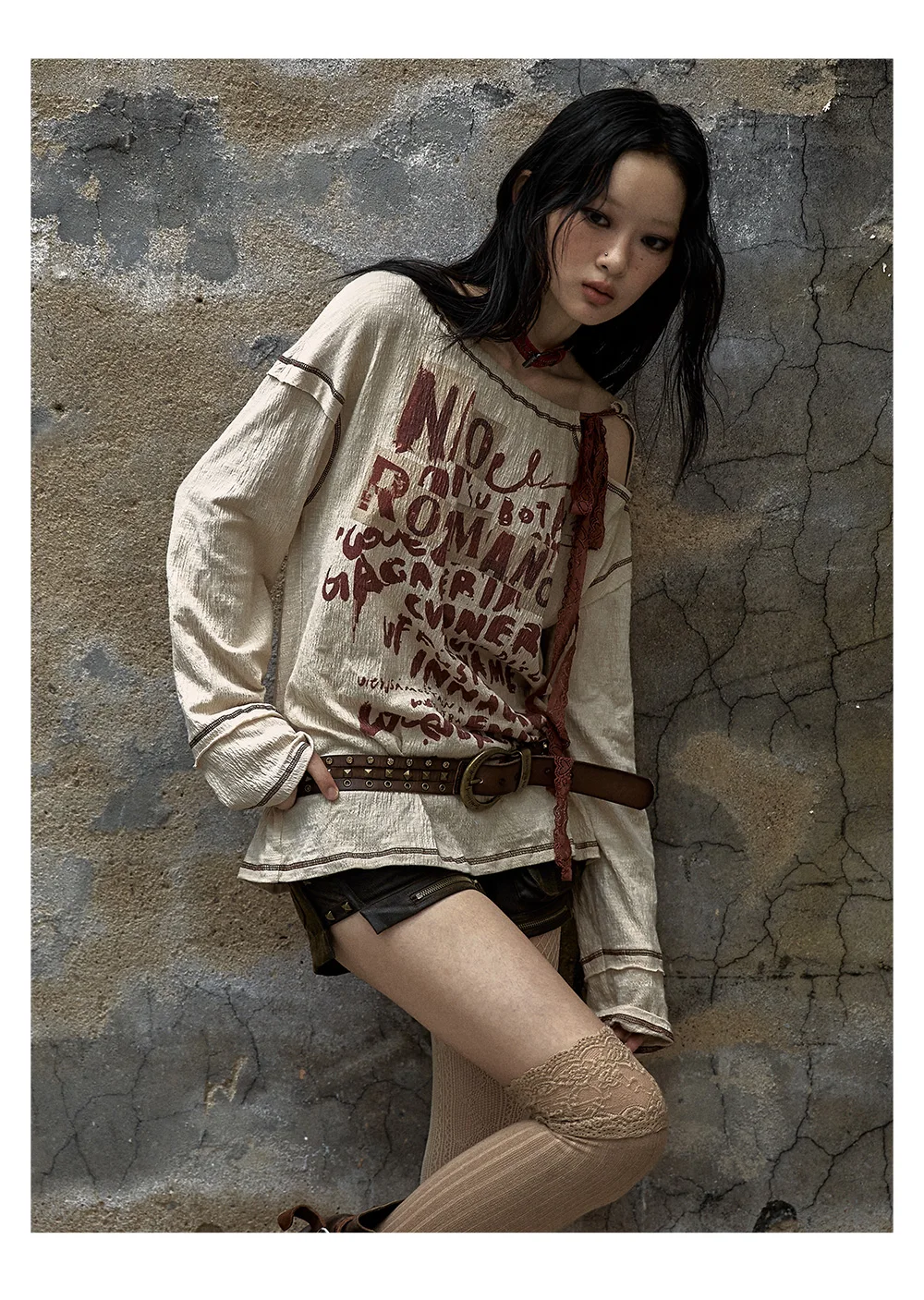 Grunge Streetwear Distressed Graphic T-Shirt - 14