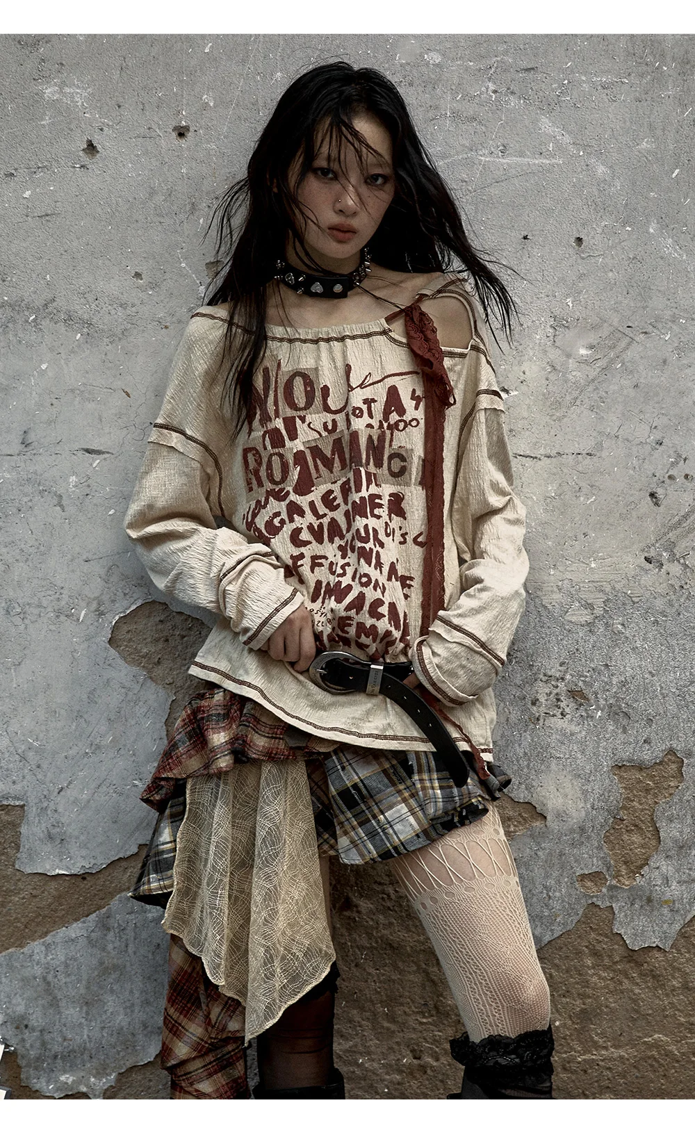 Grunge Streetwear Distressed Graphic T-Shirt - 10