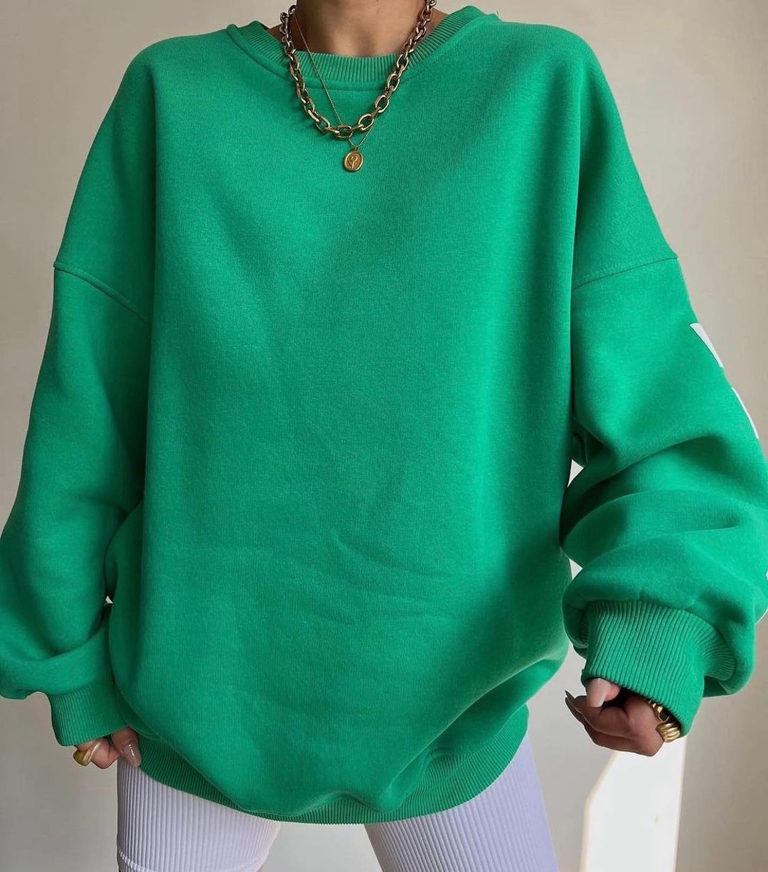 Streetwear Athleisure Sweatshirt in Übergröße - 8