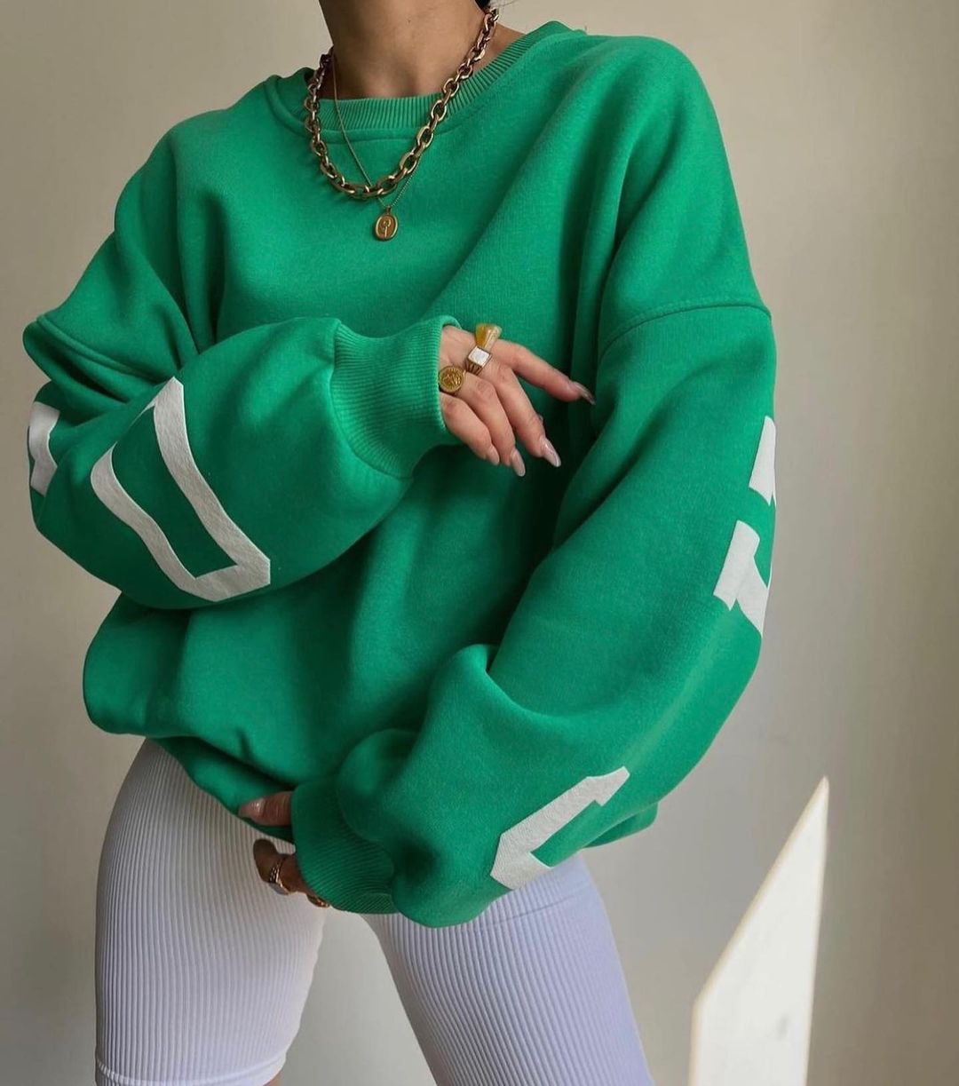 Streetwear Athleisure Sweatshirt in Übergröße - 3