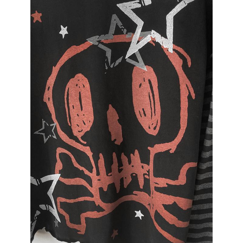 Grunge Punk Graphic T-Shirt - 3