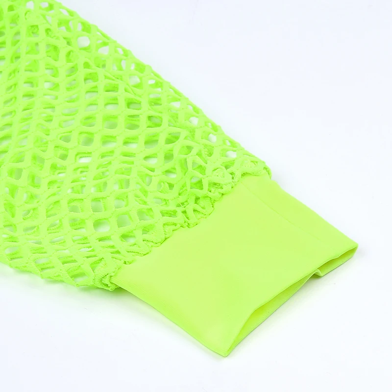 Gothic Punk Fishnet Crop Top - 21