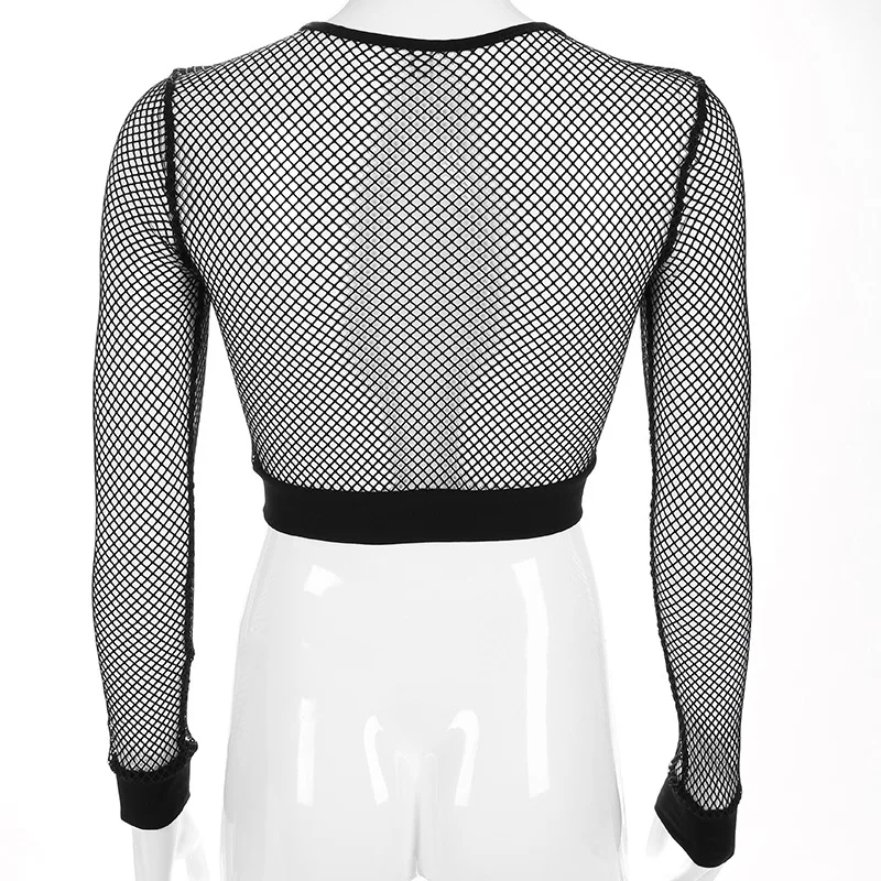 Top en résille Gothic Punk - 10