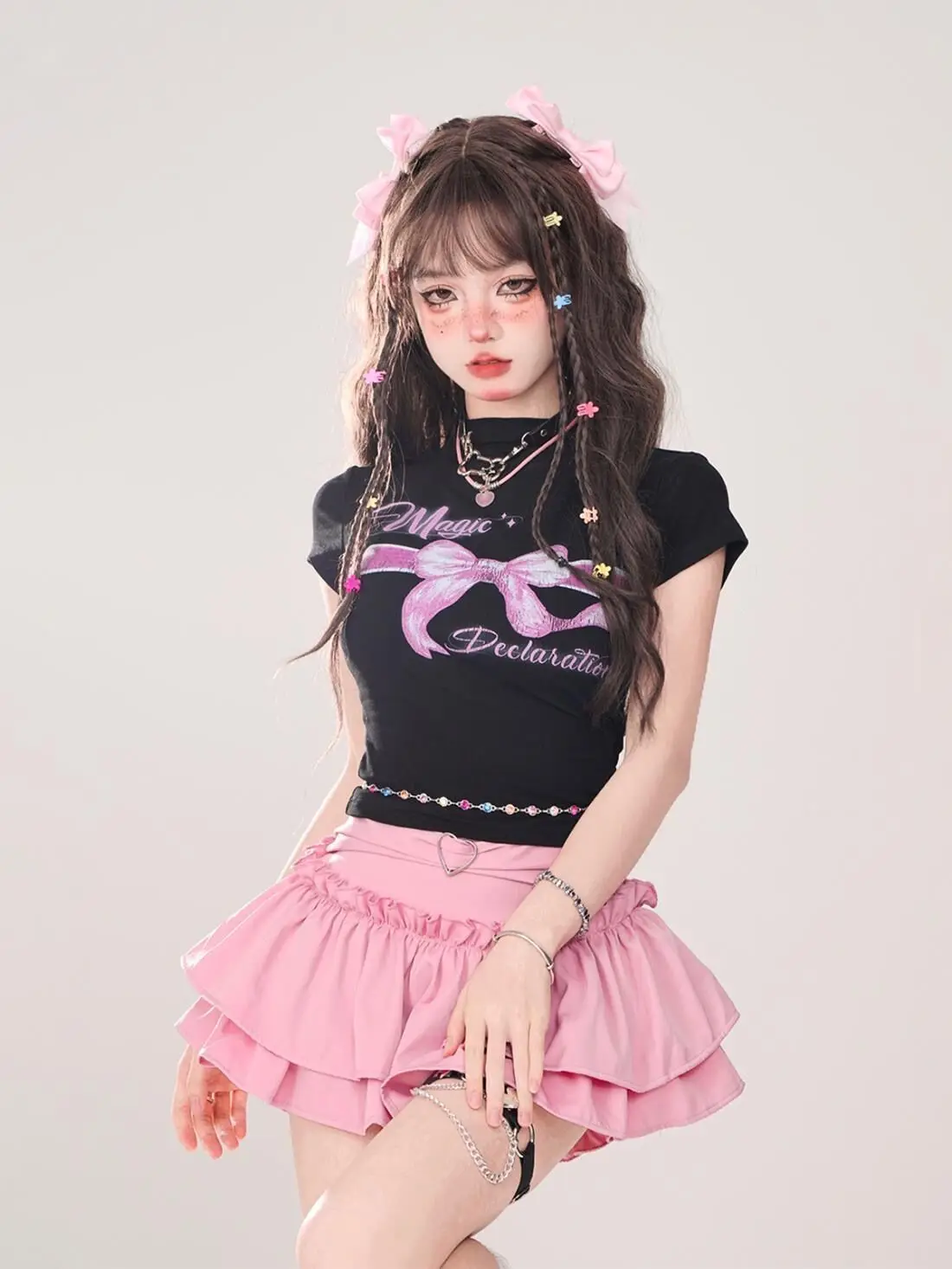 Minijupe à volants Gothic Lolita - 25