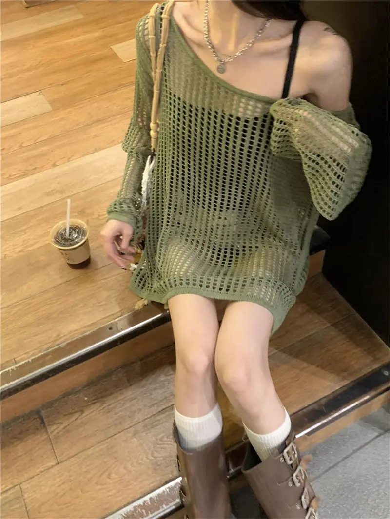 Cottagecore - Pull oversize en maille ouverte - 27
