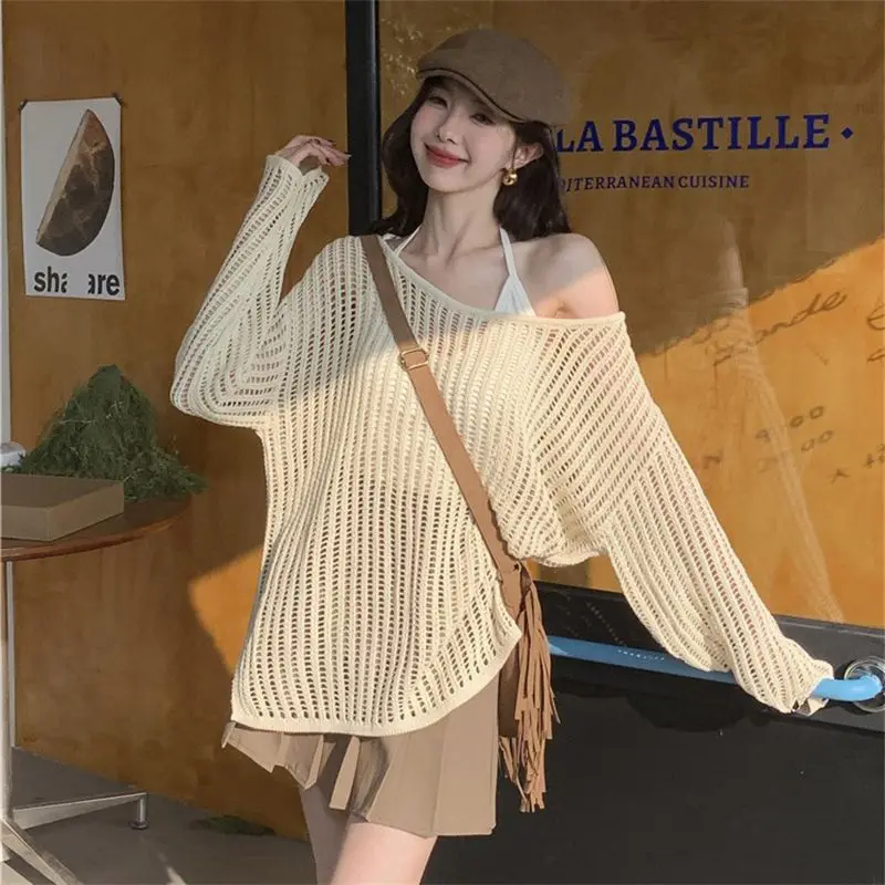 Cottagecore - Pull oversize en maille ouverte - 6