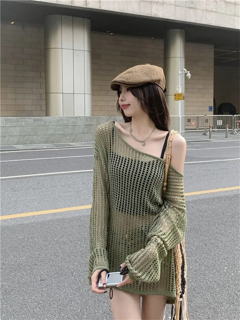 Cottagecore - Pull oversize en maille ouverte - 18
