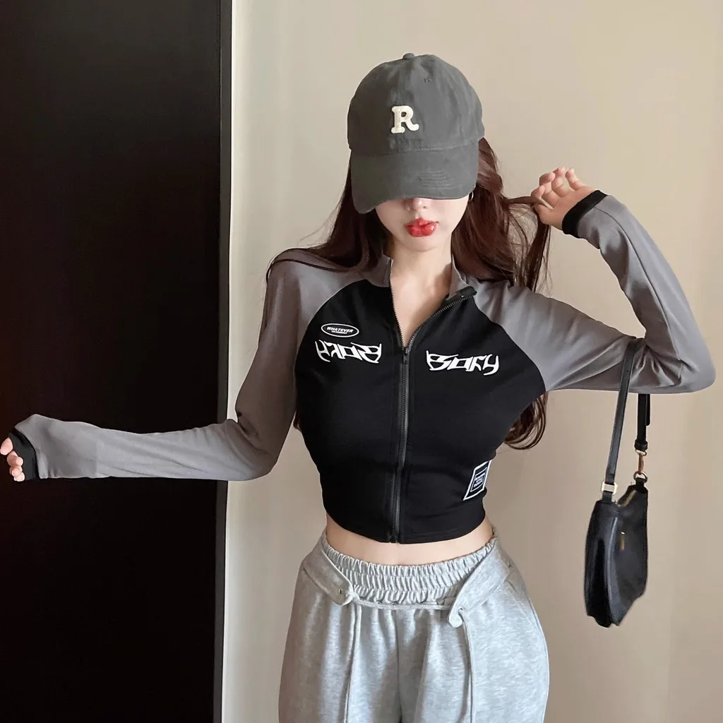 Cyberpunk Streetwear Cropped Graphic Jacket - 5 Cyberpunk Streetwear Cropped Graphic Jacket - 5