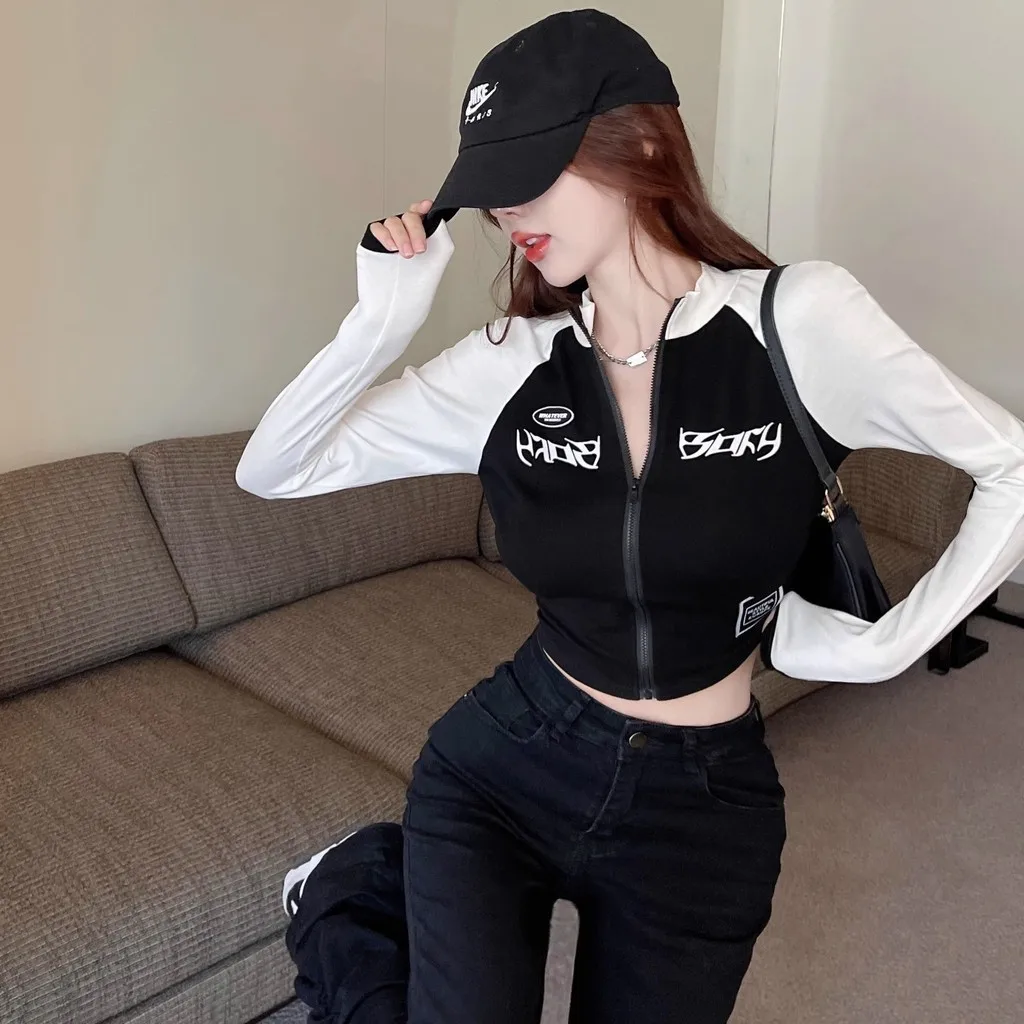 Cyberpunk Streetwear Cropped Graphic Jacket - 3 Cyberpunk Streetwear Cropped Graphic Jacket - 3
