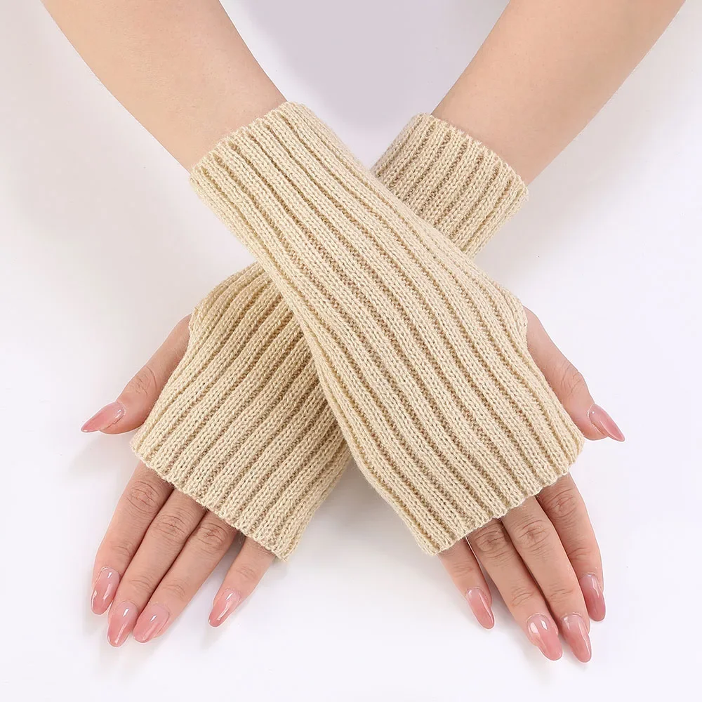 Gothic E-Girl Fingerless Star-Knit Mittens Gothic E-Girl Fingerless Star-Knit Mittens