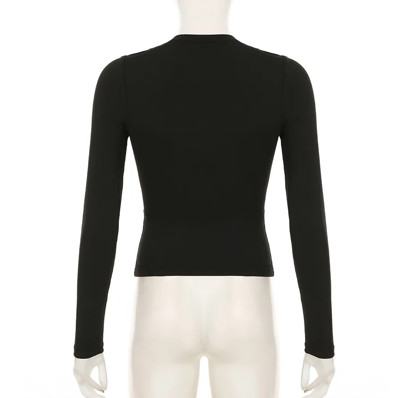 Cyberpunk Alt Mesh Cut-Out Long-Sleeve Top - 4 Cyberpunk Alt Mesh Cut-Out Long-Sleeve Top - 4