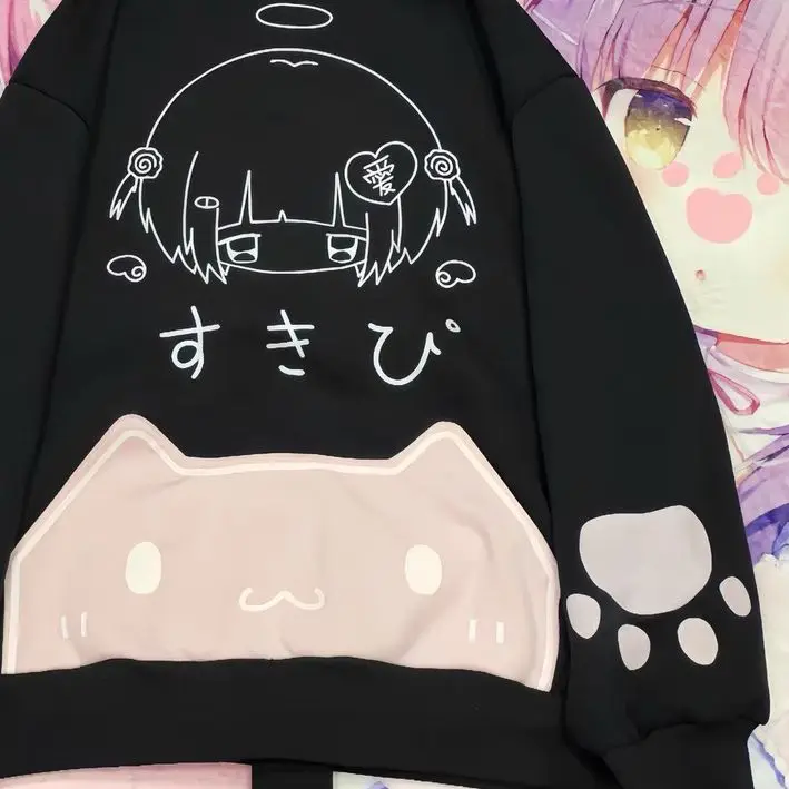 Kawaii Anime Cat-Ear Oversized Hoodie - 10 Kawaii Anime Cat-Ear Oversized Hoodie - 10