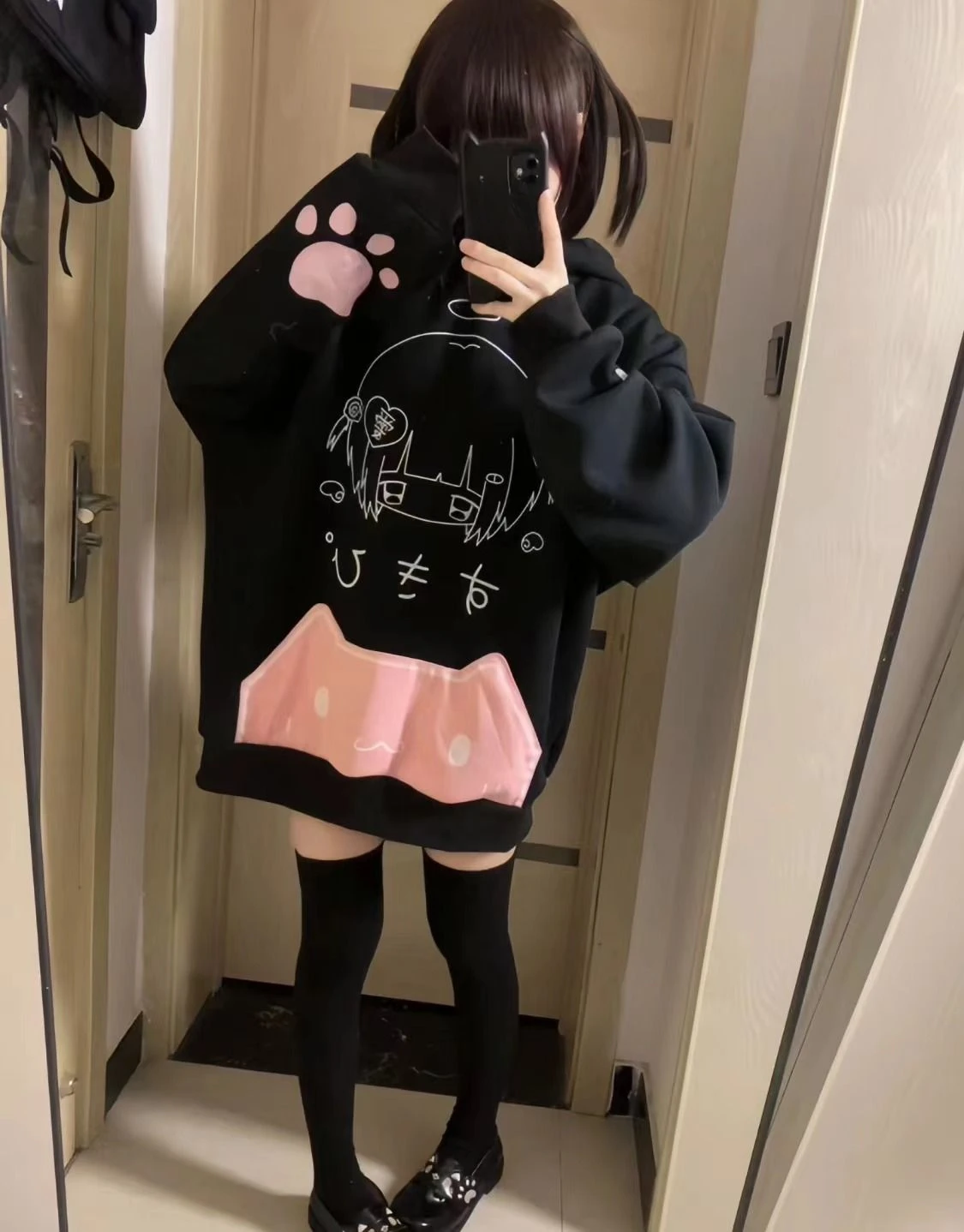 Kawaii Anime Cat-Ear Oversized Hoodie - 5 Kawaii Anime Cat-Ear Oversized Hoodie - 5