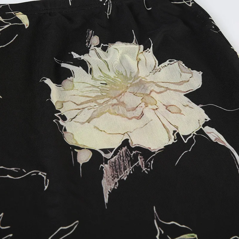 Dark Mori Girl Floral Embroidered Maxi Skirt - 8 Dark Mori Girl Floral Embroidered Maxi Skirt - 8