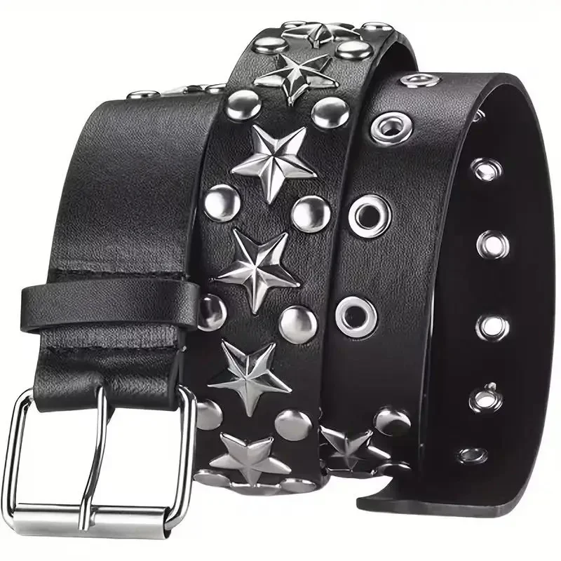 Punk Rock Grunge Studded Star Belt - 6 Punk Rock Grunge Studded Star Belt - 6