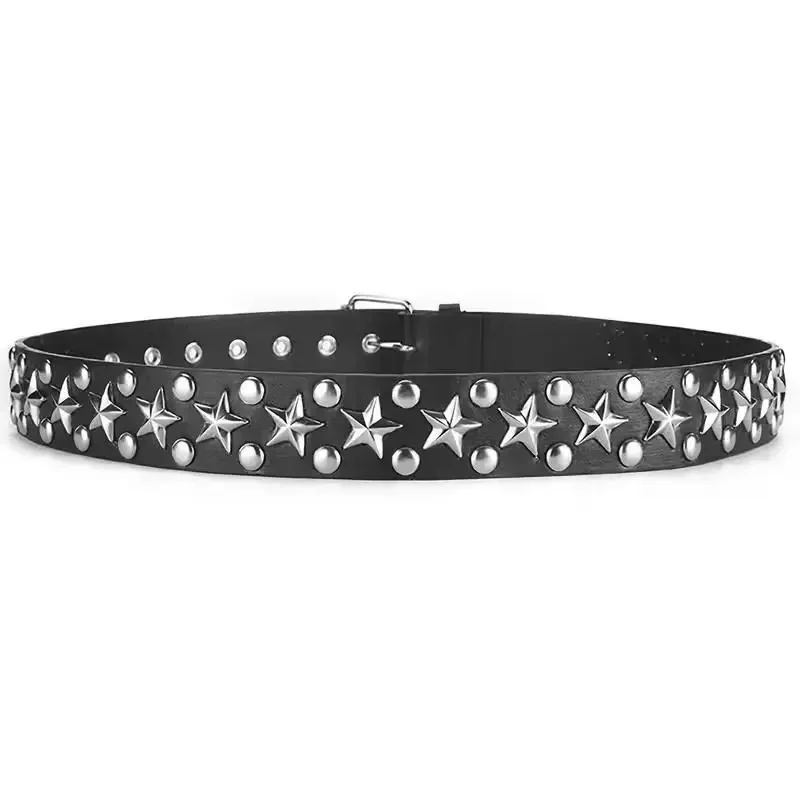 Punk Rock Grunge Studded Star Belt - 8 Punk Rock Grunge Studded Star Belt - 8
